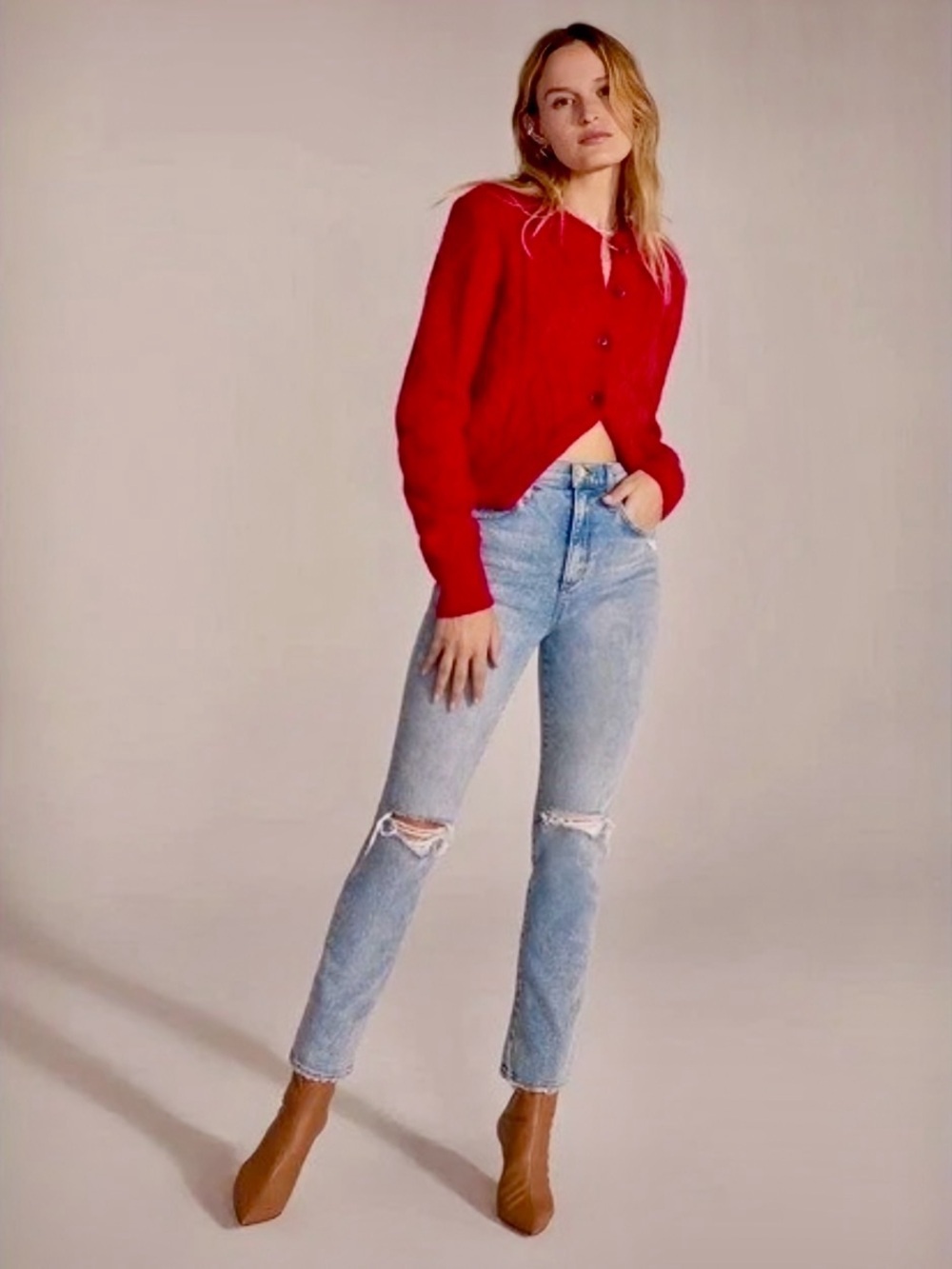 NWT Favorite Daughter ‘Valentina’ Super High-Rise Ciagrette Ankle Jean in Malibu